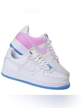 AIR FORCE 1 NIKE Women’s COLOR CHANGING Pastel Swoosh Low-Top Sneakers